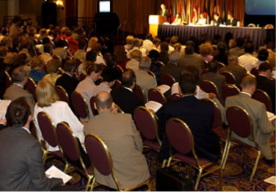 An image of people at a seminar